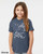 Ghost star youth t shirt minimalist star pattern forming hidden creature night sky graphic tee denim.