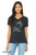 Ghost star t shirt minimalist star pattern forming hidden creature night sky graphic charcoal v-neck tee.