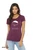 Model wearing maroon funny philosophy graphic t-shirt that says “bad case of the human condition.”