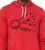 Close up of model wearing hand-drawn monster creating a swirl of stars and planets on the Star Maker graphic hoodie.