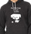 close up of Existential Crisis Cure cute dog with baseball graphic hoodie 