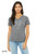 funny charge t shirt minimalist science nerd graphic with cute characters. Printed on Bella Canvas V neck grey tee.