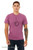 Aha! t shirt minimalist realization face graphic simple expression tee on magenta  tee.