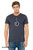 Aha! t shirt minimalist realization face graphic simple expression tee on navy tee.