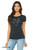Funny charge t shirt minimalist science nerd graphic with cute characters. printed on Women's fitted charcoal tee.