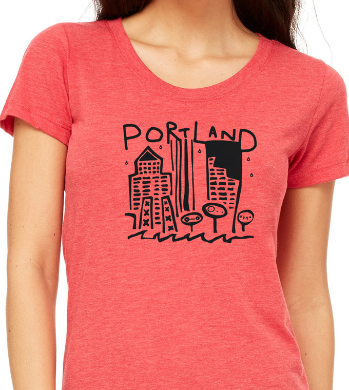 Portland - Womens Triblend Tee