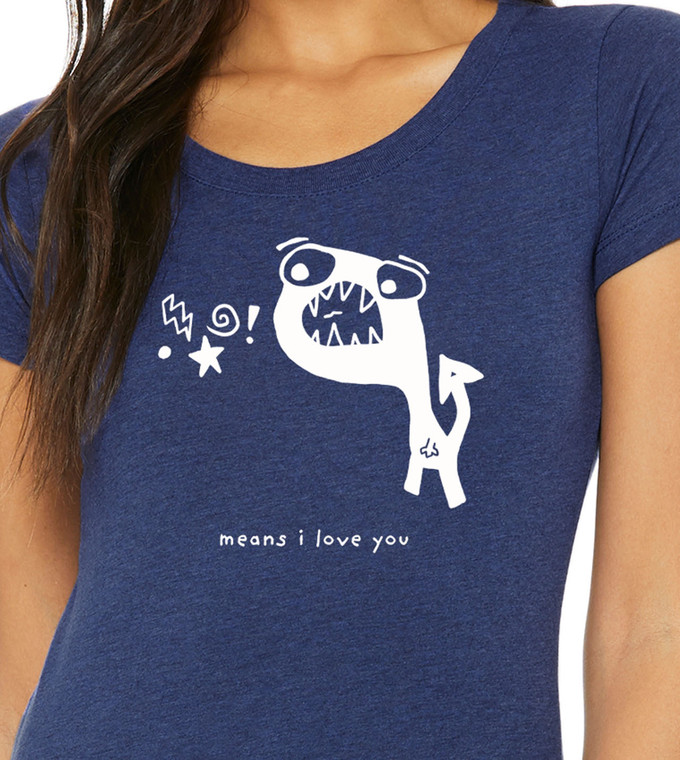 Means I Love You - Womens Triblend Tee