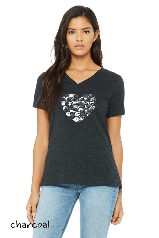 Battle of the Heart - Women's Relaxed V-Neck Tri