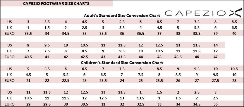 capezio jazz shoe sizing