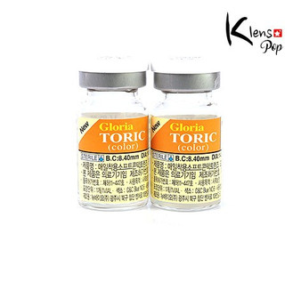 Gloria Toric Duo Clear Contact Lens (Toric Lens)  Sph -0.50 ~ -12.00 Cyl -0.50 ~-4.00 Ax 10 ~ 180 Bc 8.4