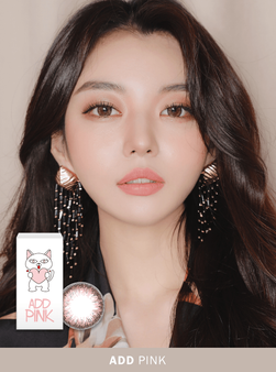 Add Pink (2pcs) Prescription Colored Contacts Main Image
