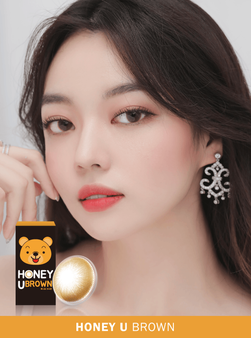 First main Image of Honey U Brown (2pcs) Colored Contact Lenses