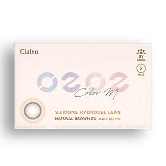 Clalen O2O2 Color M Natural Brown EX (2pcs) (Silicone Hyerogel) Circle Lenses First Main Image