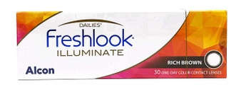 Freshlook Illuminate 1-Day Rich Brown (30pcs)
