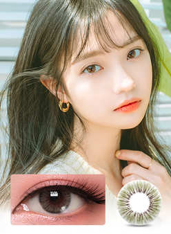 Pin-Up Olive (1pcs) Colour Contact Lenses Main Image
