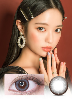 Seezle Gray (1pcs) (Silicone Hydrogel) Colored Contacts Lenses Main Image
