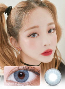 Silhouette Blue Gray  (2pcs) (Silicone Hydrogel) Prescription Colored Contacts Main Image
