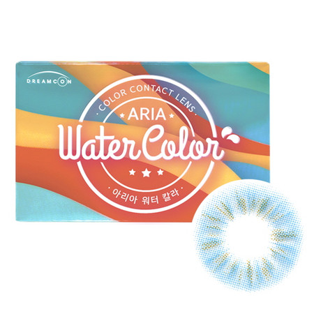 Water Color Blue (2Pcs) Monthly Circle Lenses Main Image Water Color Blue (2Pcs) Monthly Circle Lenses Main Image