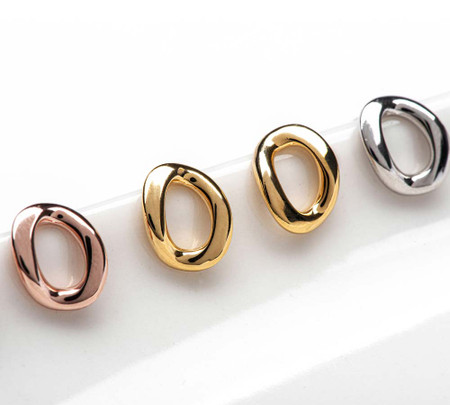 925 Silver Thick Chainring Drop Earring 925 Silver Thick Chainring Drop Earring