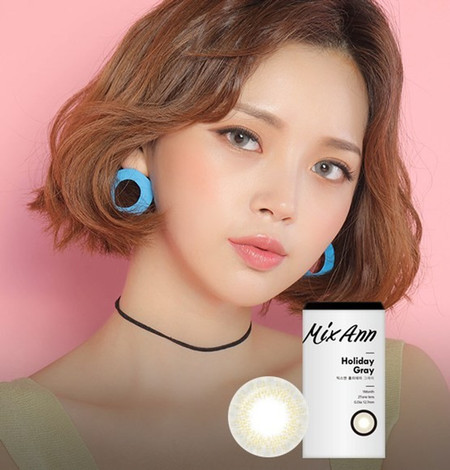 Mix Ann Holiday Gray (2pcs) Prescription Colored Contacts Main Image Mix Ann Holiday Gray (2pcs) Prescription Colored Contacts Main Image
