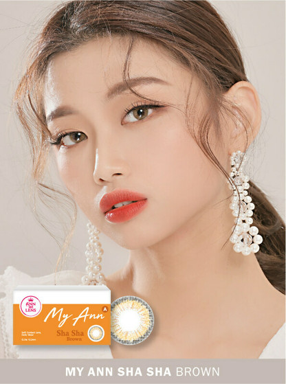 My Ann Sha Sha Brown (2pcs) Colored Contact Lenses Main Image My Ann Sha Sha Brown (2pcs) Colored Contact Lenses Main Image