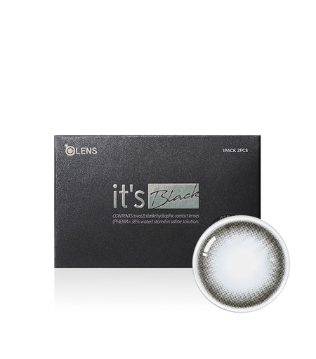 First main Image of NEW Its Black (2pcs) Colored Contacts Lenses