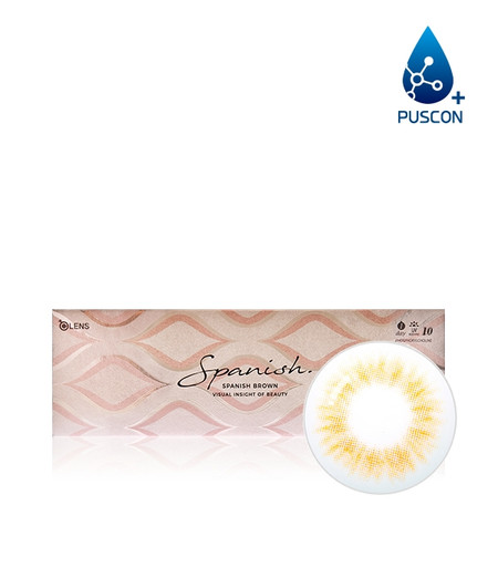 First main Image of Spanish Brown (10p) (Silicone Hydrogel) Color Contacts