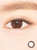 Close-up Image of an eye wearing Just Choco (10pcs) Colored Contacts Lenses