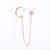925 Silver Cubic Connected Ear Cuff 925 Silver Cubic Connected Ear Cuff
