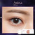 Close-up Image of an eye wearing Claeln Astra Glitter 1Day (30pcs) (Multicolor Pearl Lens) Clear Contact Lenses