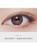 Close-up Image of an eye wearing Rosee Romantic Gray (2pcs) Prescription Colored Contacts