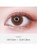 Close-up Image of an eye wearing Sarr Brown (1pcs) (Silicone Hydrogel) Prescription Colored Contacts