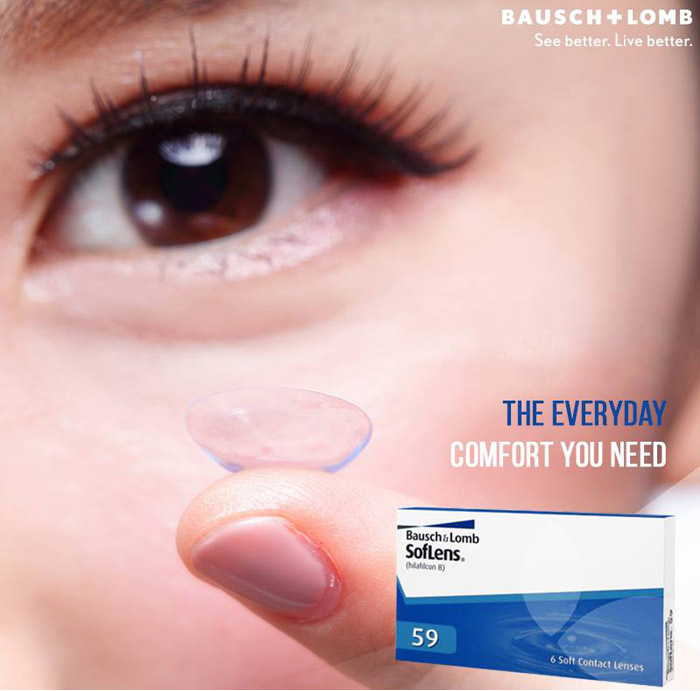 First description images of Bausch & Lomb Soflens59 2Weekly (6pcs) Clear Contact Lenses