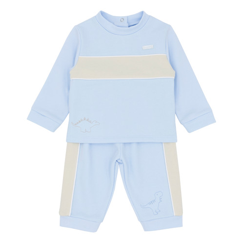 AMORE BOYS 2PC SET DINOSAUR - BLUE/BEIGE