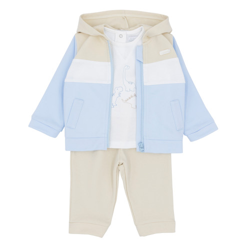 AMORE BOYS 3PC DINOSAUR SET - BLUE/BEIGE