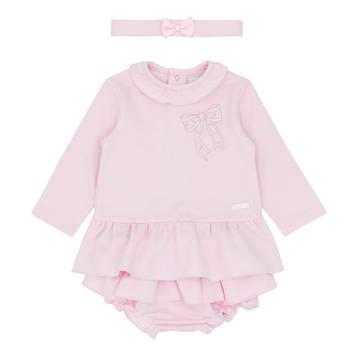 AMORE GIRLS TOP AND JAM PANT SET - PINK