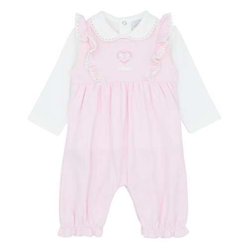 AMORE GIRLS PINK DUNGAREE SET AMORE GIRLS PINK DUNGAREE SET