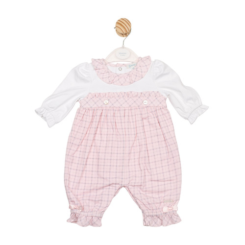 MINTINI - ROMPER - WHITE/PINK - MB6728