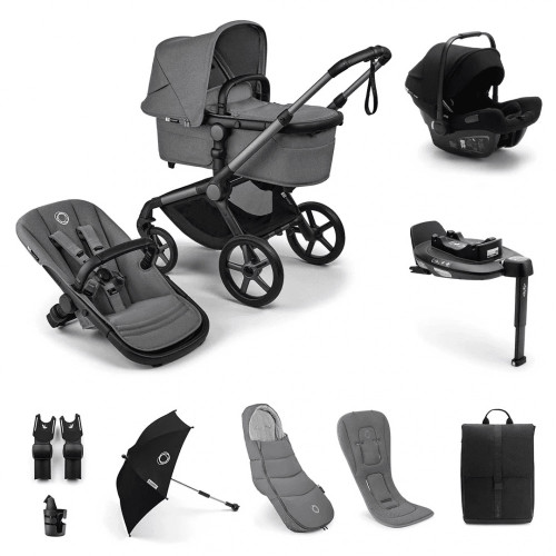 BUGABOO FOX 5 RENEW - ULTIMATE NEWBORN BUNDLE - MOON GREY BUGABOO FOX 5 RENEW - ULTIMATE NEWBORN BUNDLE - MOON GREY