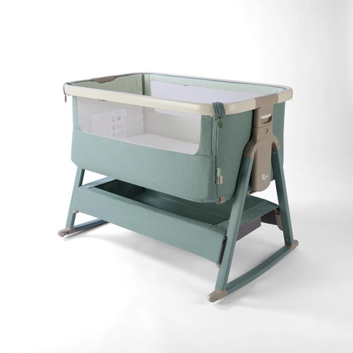 TUTTI BAMBINI COZEE AIR 2 BEDSIDE CRIB - WHITEWASH/ KELP