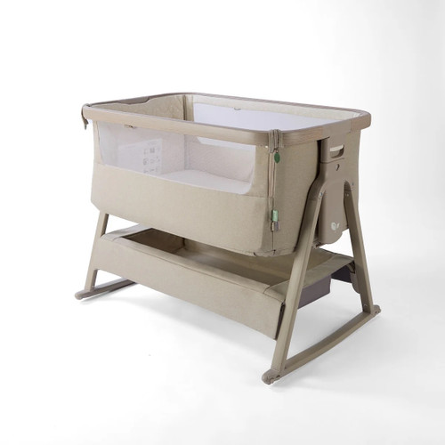 TUTTI BAMBINI COZEE AIR 2 BEDSIDE CRIB - SOFT WALNUT/COCOA