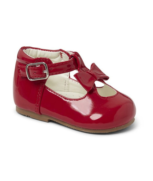 SEVVA - GIRLS PATENT SHOES - RED - 21201