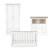 CUDDLE CO - 3PC NURSERY FURNITURE SET - BURFORD - WHITE/OAK