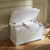 CUDDLE CO BEAUMONT STORAGE BOX & CUSHION - WHITE