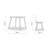 CUDDLE CO PLAYHOUSE BEAR TABLE & 2 CHAIRS - PEBBLE