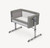 JOIE ROOMIE GLIDE BEDSIDE CRIB - FOGGY GREY
