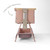 TUTTI BAMBINI COZEE AIR 2 BEDSIDE CRIB - DRIFTED OAK/ BLUSH