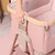 TUTTI BAMBINI COZEE AIR 2 BEDSIDE CRIB - DRIFTED OAK/ BLUSH