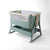TUTTI BAMBINI COZEE AIR 2 BEDSIDE CRIB - WHITEWASH/ KELP