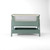 TUTTI BAMBINI COZEE AIR 2 BEDSIDE CRIB - WHITEWASH/ KELP